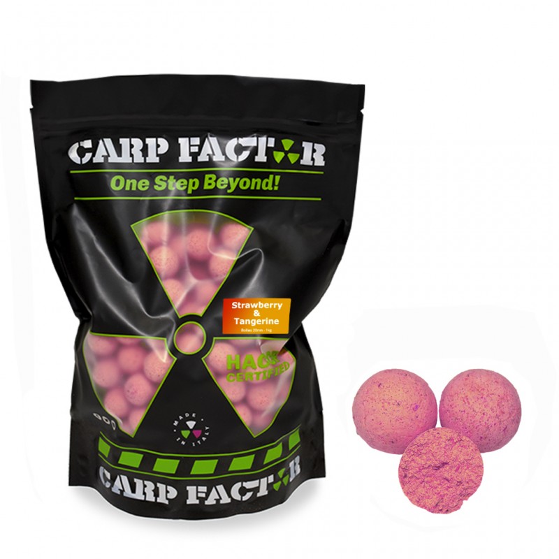 CARP FACTOR Boilies Strawberry & Tangerine 1kg 20mm