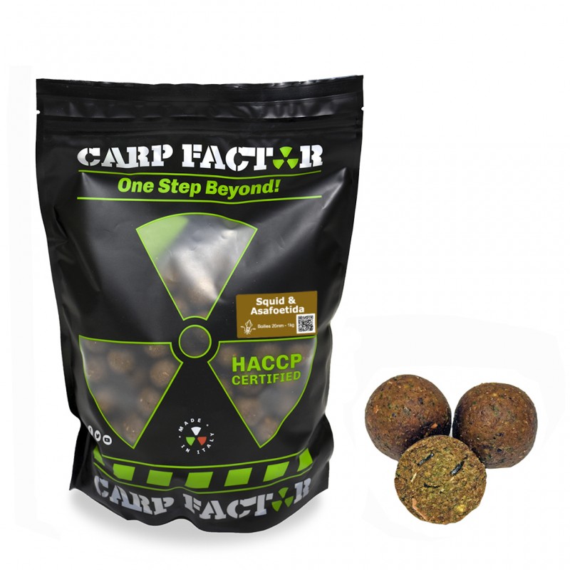 CARP FACTOR Boilies SQUID & ASAFOETIDA 1kg 20mm