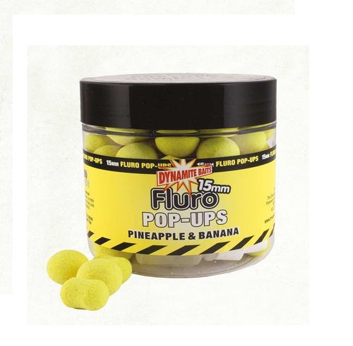 DYNAMITE BAITS FLURO POP UP PINEAPPLE & BANANA 15 MM