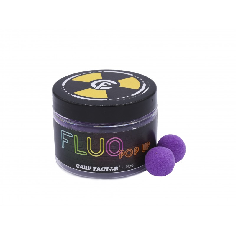 CARP FACTOR Fluo PoP Ups SQUID ASOFÉTIDA 16mm (Morado)