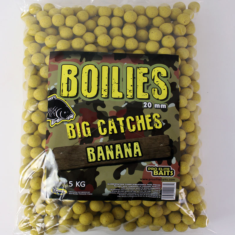 Poisson Boilies 5kg Banana 20 mm ECO
