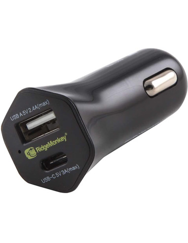 RIDGE MONKEY Adaptador de cargador de coche Vault 15W USB-C