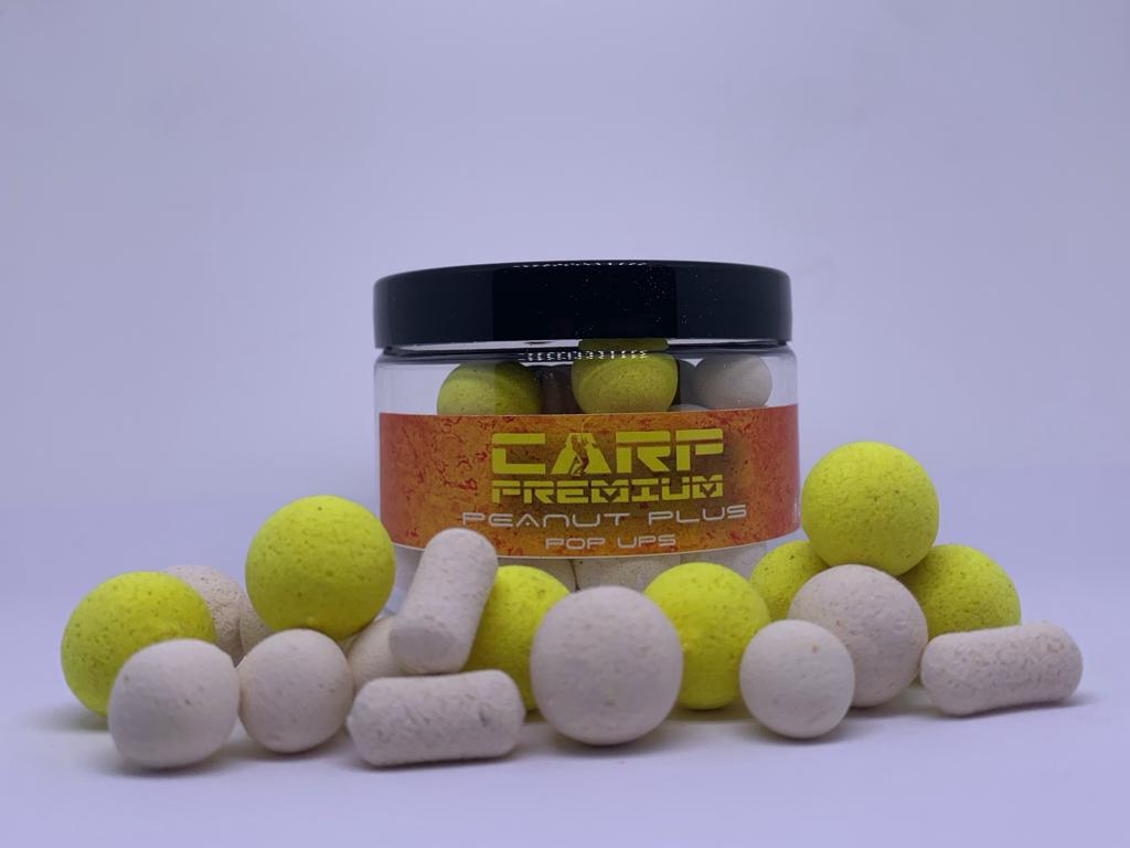 CARP PREMIUM Pop Ups Peanut Plus 12-15 mm y dumbells