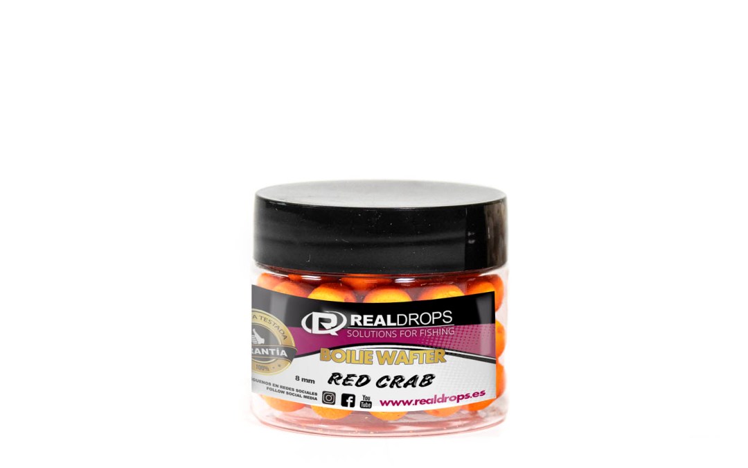 REAL DROPS Mini Boilies Wafter Red Crab 8mm
