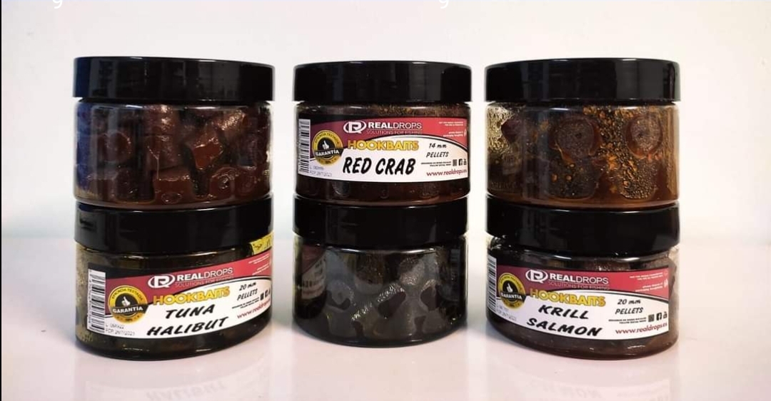 REAL DROPS Hookbaits Pellets Krill Salmón 20mm