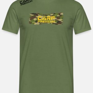 CARP PREMIUM Camiseta Color Verde (Logo camuflaje)