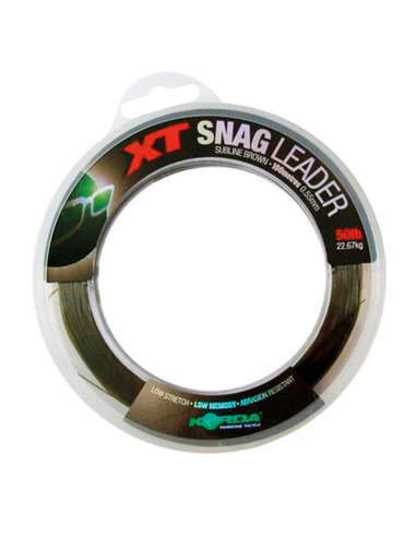 KORDA XT Snag leader Subline Brown 50lb 22,67kg (100m)