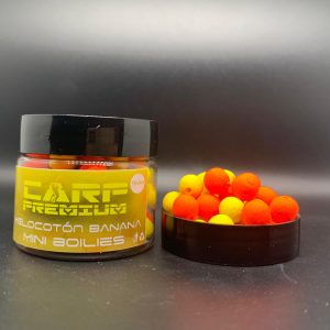 CARP PREMIUM Mini Boilies Melocotón banana 9mm