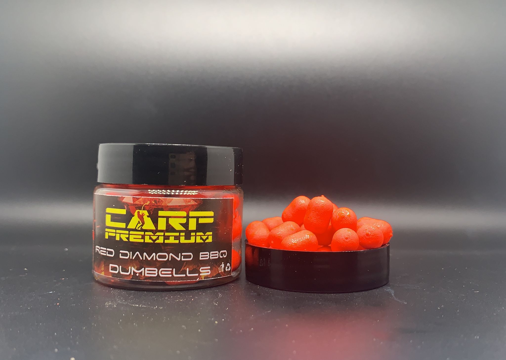CARP PREMIUM Mini Dumbells Red Diamond BBQ 11x7mm