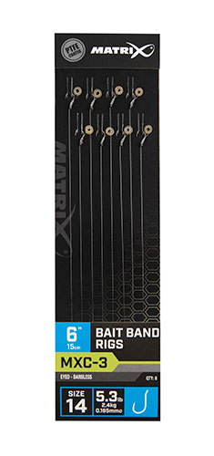 MATRIX MXC-3 Bait Band Rigs 15cm size 14 0.165mm