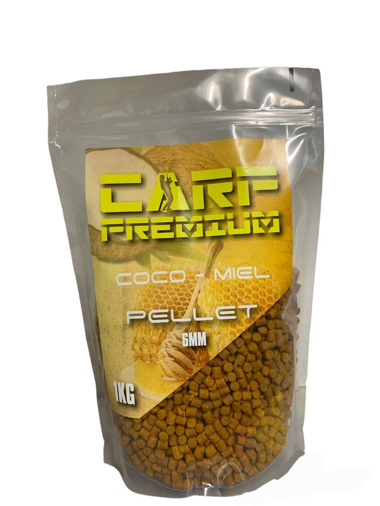 CARP PREMIUM Pellets Coco Miel 6mm 1kg