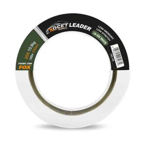 FOX Exocet Pro (Low vis green) Leader 35lb (15.9kg) 0.50mm x 100m