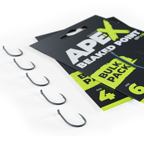 RIDGE MONKEY Ape-X Straight Point Barbed size 6 Bulk Pack